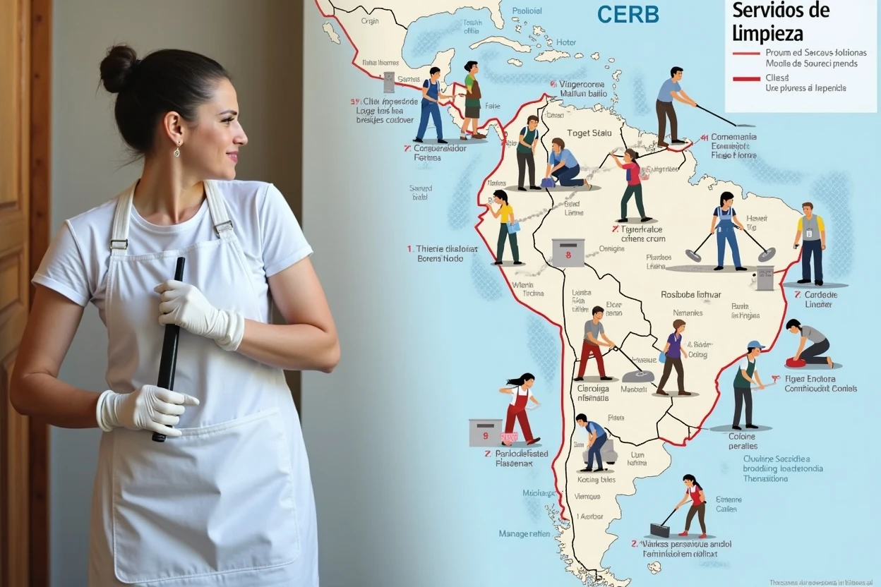 Mapa de zonas de limpieza